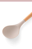 Juego De Utensilios De Cocina De Silicona 12 Piezas Color Khaki Con Mango De Madera Seguros Para Cocinar Herramientas De Cocina No Pegajosas - details 4