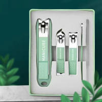 Kit De Pedicura Universal Para Hombres Y Mujeres Clipper De Uñas Ligero Y Portátil Con Herramientas De Arte De Uñas Verde Comb De 5 Piezas Acero Inoxidable - details 11