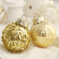 25 bolas de Navidad irrompibles de 6 cm para decoración de árbol de Navidad, cubo de bolas de plástico reutilizable - details 2