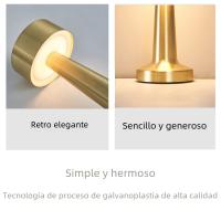 Lámpara De Mesa Retro Para Bar Luces LED De Noche Decoración De Habitación Abajur Para Dormitorio Y Sala De Estar Iluminación Térmica Incluida - details 2