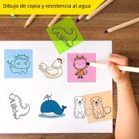 Pads De Notas Adhesivas Transparentes Para Mascotas Multicolor Impermeables 50 Hojas Autoadhesivas Para Escuela Oficina Familia - details 3