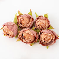 5pcs Flores Artificiales De Seda Rosa Para Boda Decoración Del Hogar Fiesta Navidad Cumpleaños Artesanía De Mesa Decoración De Eventos - details 13
