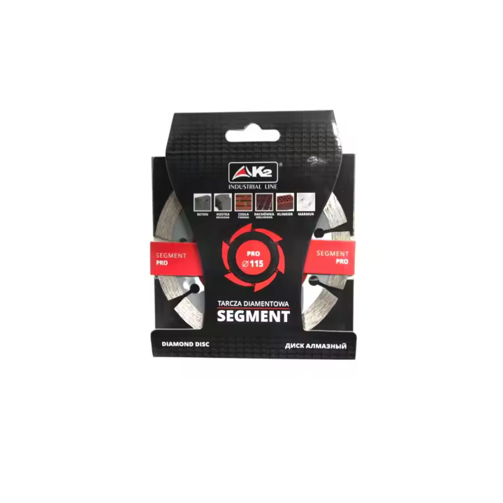 Pack 3 uds. - Disco de corte de diamante segmentado profesional 115mm- Marca K2- NPDPS115 - 1