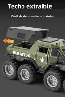 Modelo De Coche De Aleación 1/32 Avtoros Shaman 8x8 ATV De Rusia Con Sonido Y Luz Simulación De Coche Metálico Regalos De Colección Para Niños Y Adultos - details 6