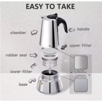 XHC BRICO  Cafetera de inducción - Con Filtro - Distintos tamaños - Acero Inoxidable  Marca Cuperinox - details 2