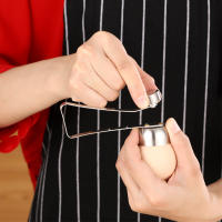 Cortador De Huevos De Acero Inoxidable Herramienta Creativa Para Cocina Afilado De Acero Cortante Abre Huevos Hervidos Y Crudos Accesorios De Gadgets Cool - details 1