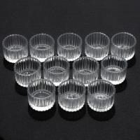 Juego de 12 portavelas transparentes para velas de té, portavelas de vidrio para centro de mesa de 5 cm x 3,5 cm, portavelas votivo - details 0