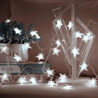 Luces De Estrella LED Para Navidad Y Bodas Decoración De Puerta Curtain Fairy Lamps Tamaño 1.5m/3m/6m/10m Piloto Incluido - details 4