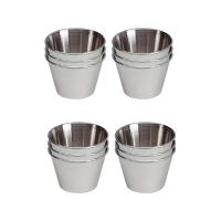STARLEY-12 Flaneras Individuales de Acero Inoxidable,Molde para Flan Individuales,Molde para horno ideal para flanes, magdalenas, panacota, gelatina,Repostería,Salsas Ø7cm/Ø8cm/Ø9cm/Ø10cm - details 0