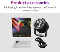 Luz De Escenario LED Disco Rotación DJ Bola Estroboscópica Control Remoto Sonido Magia Danza Coche RGB Regalo De Navidad Fiesta Club Mostrador Láser - details 14