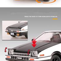 Modelo De Coche De Acción Initial D AE86s En Escala 1:20 Metal Sin Batería Regalo Para Niños Simulación Alta Con Sonido Y Luz Colección - details 7