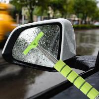 Limpia Espejo Retrovisor De Acero Inoxidable Con Mango Telescópico Para Limpiar Puertas De Vidrio De Ducha Y Ventanas De Coche - details 1
