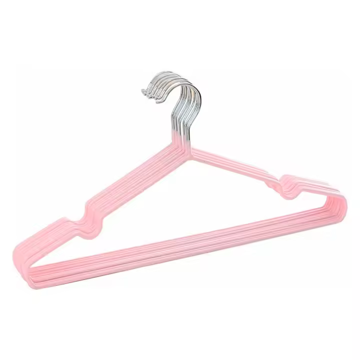 Pack de 9 Perchas de Acero Inoxidable, Perchas de Ropa Antideslizantes, Percha de Metal con Revestimiento de Goma, perchas metálicas para adultos, organización de armario - 1