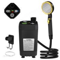 Kit De Ducha Camping Con Bomba RV Kit De Ducha Al Aire Libre Con Pantalla Digital Inteligente Y Pantalla Completa Ajustable 6000mAh - details 1