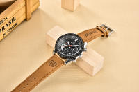 Reloj De Pulsera Deportivo De Lujo Para Hombre BENYAR Con Correa De Cuero Resistente Al Agua Y Cuarzo Militar Marca Nueva - details 3