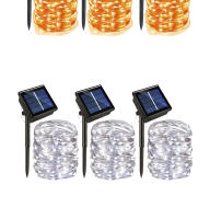 Luz De Cadena Solar Para Exterior Iluminación Festiva 8 Modos Impermeable Lámparas De Hadas Para Decoración De Boda Jardín Navidad Garland - details 7