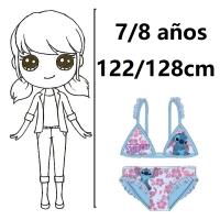 bikini stitch,traje de baño stitch,bikini de niña,ropa de baño,3/4,5/6,7/8 años,cm,fespu - details 3