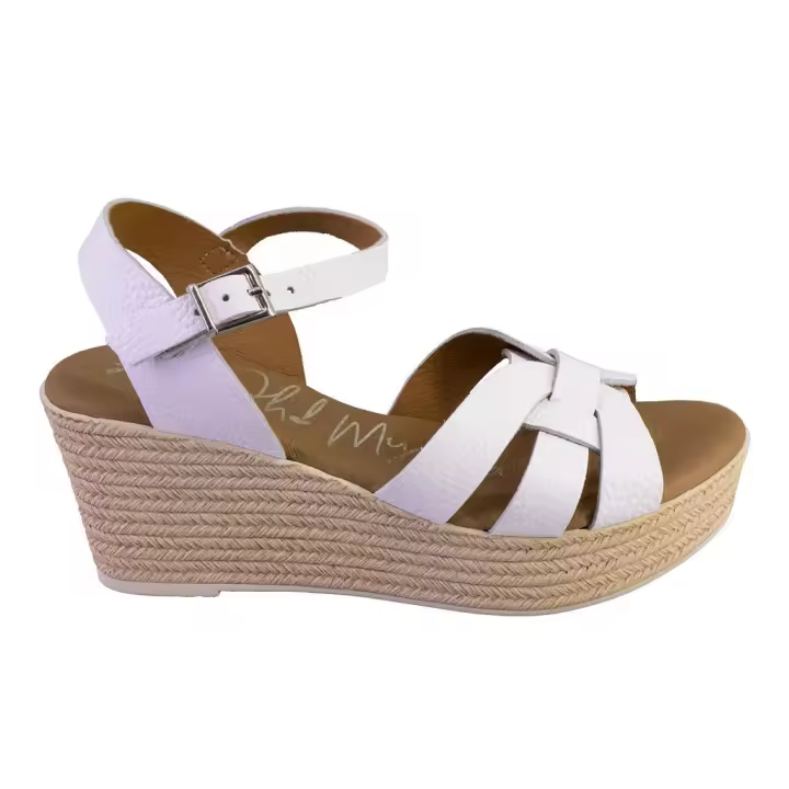 OH MY SANDALS 5640-2439 Sandalias de mujer blanco PIEL 525 - 1