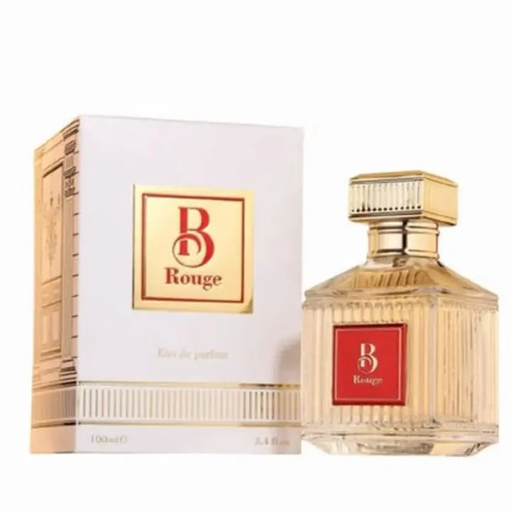 Perfume Árabe 100% Original Fragrance World Ladies B Rouge Eau de Parfum 100ml – Fragancia Exclusiva, Lujosa y Sofisticada con Notas Florales, Ambarinas y Especiadas, Aroma Sensual y Elegante de Larga Duración para Mujeres Apasionadas y Seguras de Sí Mism - 1