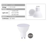 8PCS GU10 Bombilla De Foco LED Para Interior 3W 6W 9W 12W Instalación Fácil Para Cocina Y Sala De Estar Luminosidad Ajustable Temperatura De Color 2700K~6500K - details 2