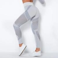 New Seamless Knitted Pants Quick Drying Hollow Yoga Fitness Pants High Waist Hip Lifting Tight Leggins Push Up Dropshipping - details 8