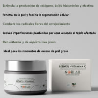 Noresenza Pack Hidratación Natural BIOSENSITIVE - Crema retinol VitC + Aceite de jojoba  + Aceite de Argán + Aceite de rosa de damasco - details 0
