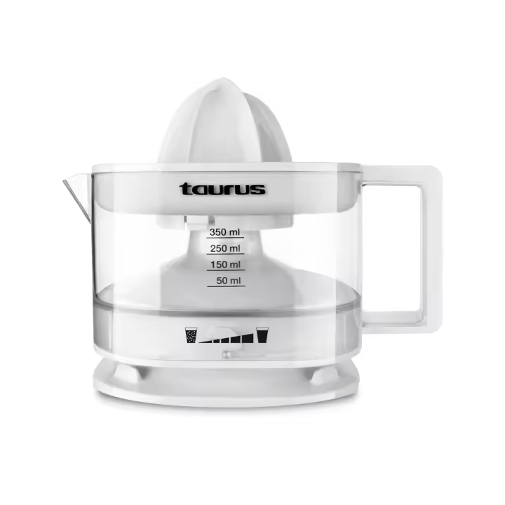 Taurus - Exprimidor TC-350. Color Blanco. Material producto Plástico. Potencia 25 W. Longitud del cable 90 cm - 1