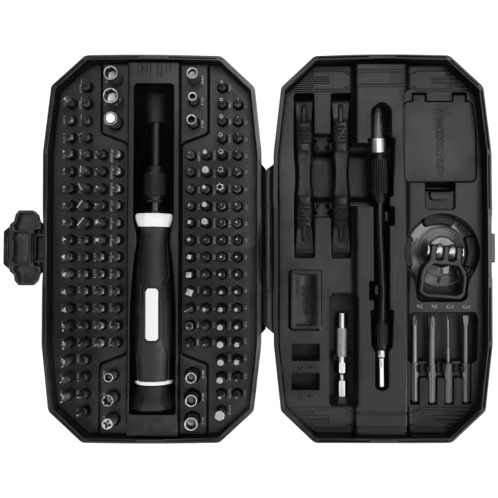Juego De Destornilladores Precisi\u00f3n 152 En 1 Con Bits Magn\u00e9ticos Y Magnetizador Desmagnetizador Para Reparaci\u00f3n Manual De iPhone Macbook PC PS5 Herramienta Multifuncional De Acero Cromo-vanadio - 1