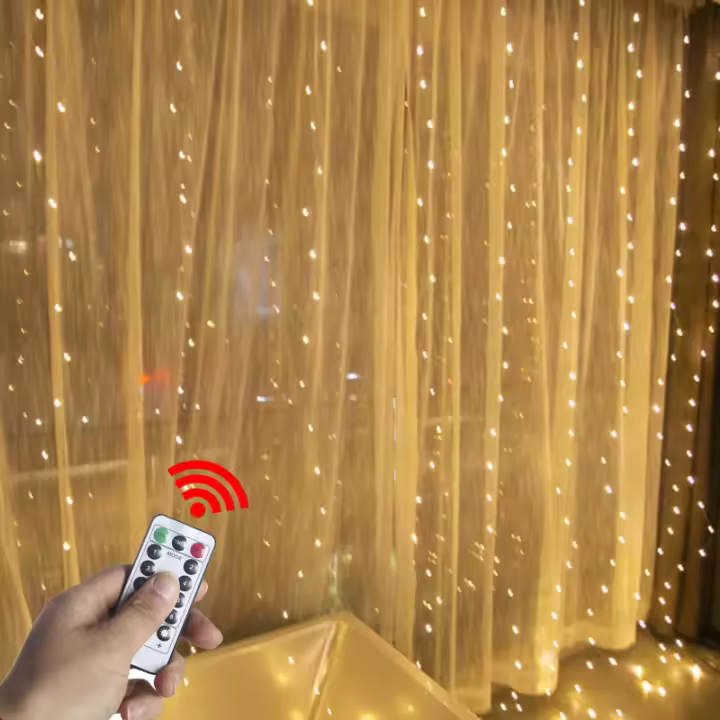 Luces De Encaje LED Con Control Remoto Y Timer Impermeables Para Decoración De Fiesta Y Navidad Fuentes De Iluminación De Cadena Coloridas USB - 1