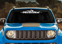 Pegatinas De Vinilo PVC Para Parabrisas Frontal Y Trasera De Jeep Renegade Accesorios De Automóvil Estilo Montaña Diseño Cartoon - details 0