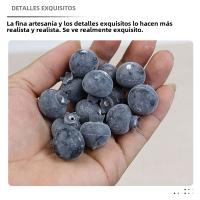 50 Pcs Modelos De Arándanos Azul Simulación Frutas Artificiales Decorativas Falso Poliéster Para Adornos Interiores - details 2
