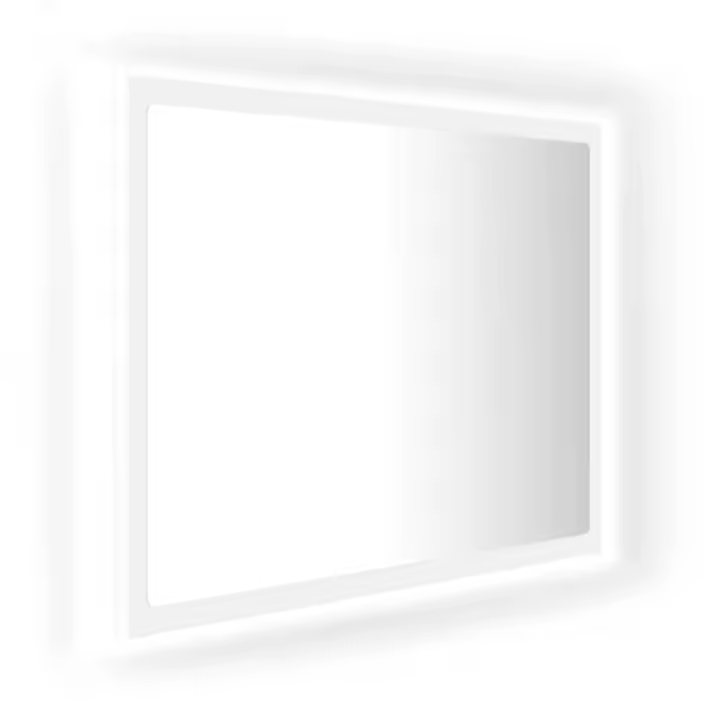 Espejo de baño LED acrílico Blanco 60x8,5x37 cm - 1