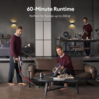 Aspiradora inalámbrica potente Ultenic U16, 45000Pa, 60 min autonomía, varilla flexible 180°, cepillo anti-enredos, luz verde, pantalla LED, ideal para coche, mascotas y sofás - details 2