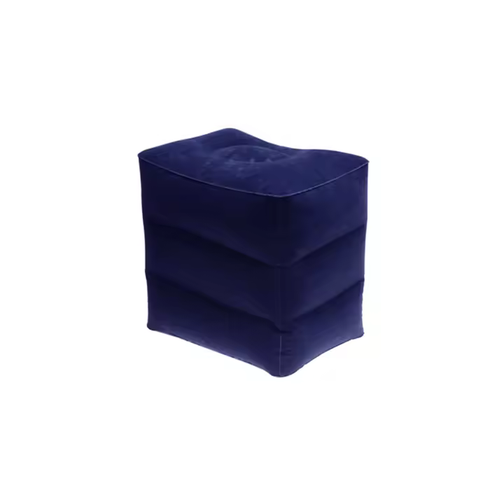 Almohada De Viaje Para Pies Inflable Ergonómica Con 3 Capas Soporte De Pie Ajustable Para Avión Almohada De Silla De Cojín De Espalda - 1