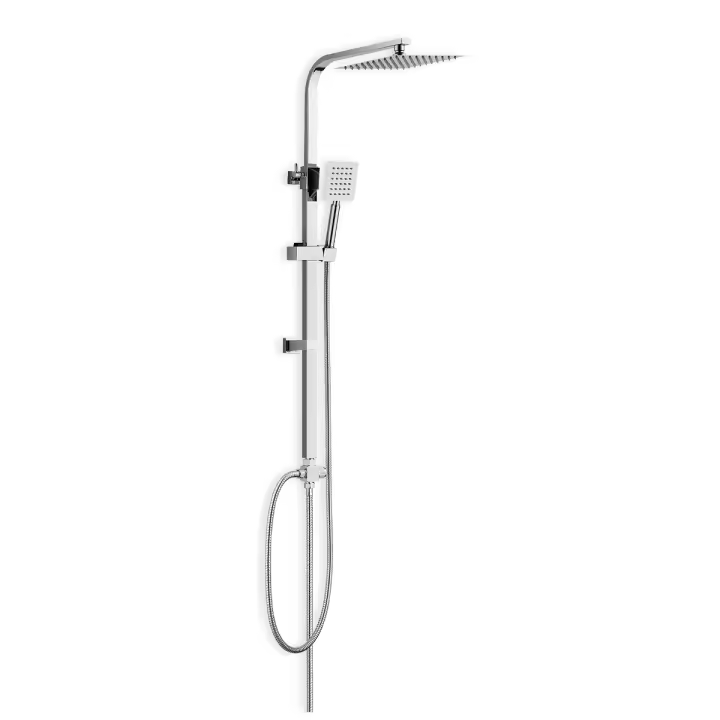 DP GRIFERÍA Set de Ducha Montabán Cromo - Rociador Extraplano, Sin Grifo, Certificado CE - 1