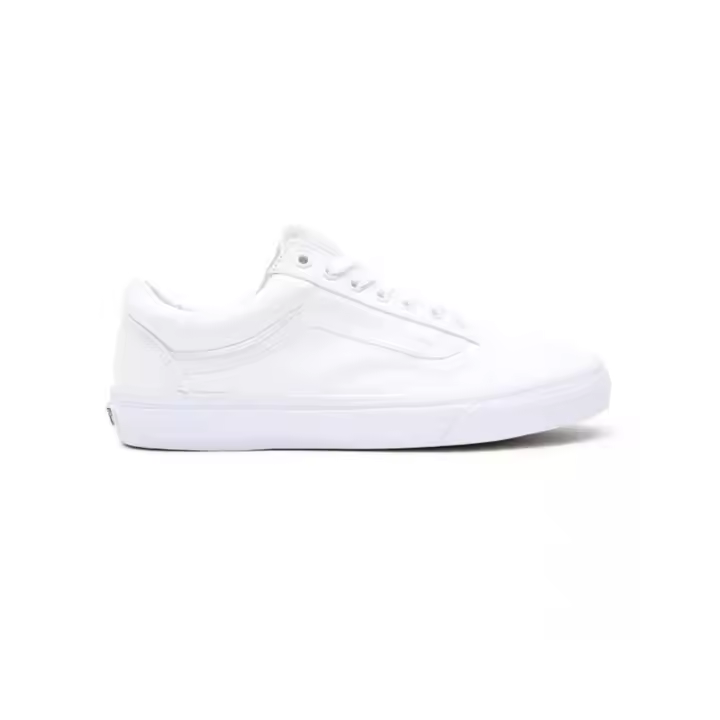 Zapatilla Unisex Vans Old Skool Blanca - Modelo de Skate Clásico con Sidestripe - 1