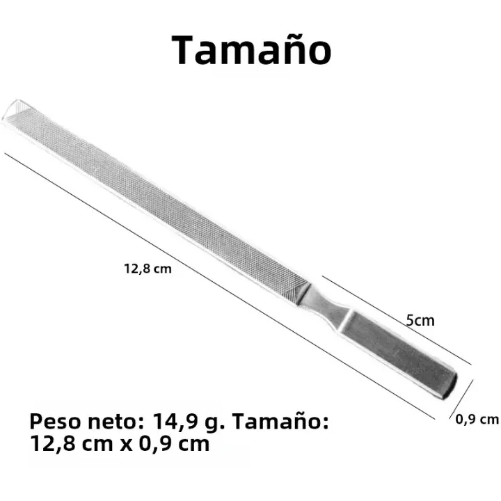 Archito De Uñas Profesional De Acero Inoxidable Para Pulir Y Sandear Manicura Suministros De Eliminación De Gel De Uñas Herramienta De Cutícula - 1