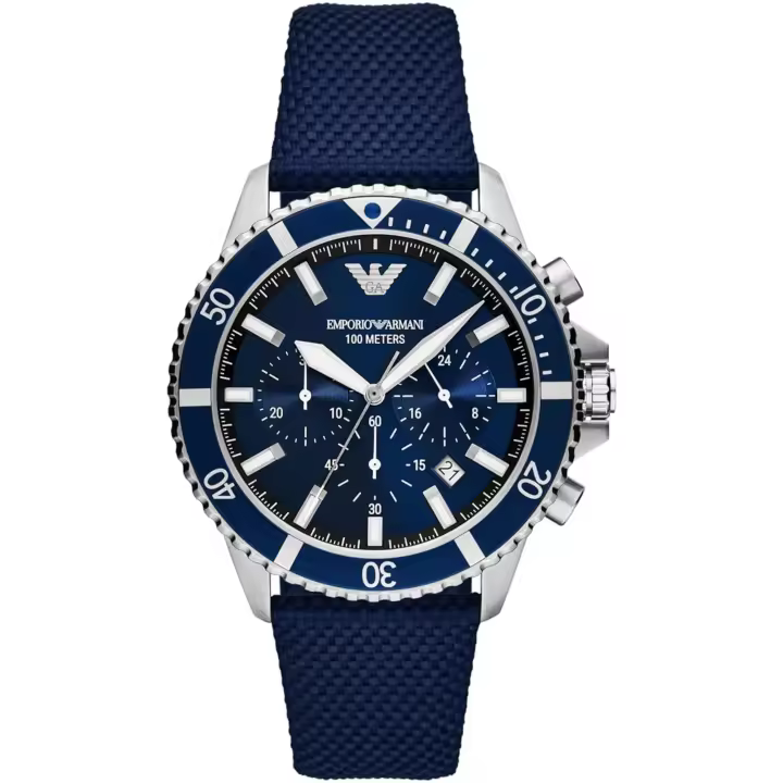 Emporio Armani Reloj hombre AR11588, con calendario, Incluye Caja Original, Diámetro: 43MM - 1