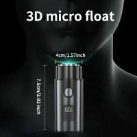 Afeitadora Digital Recargable Portátil Para Barba Y Cabello De Hombre Mini Razor Eléctrico Afeitadora De Cara Recargable - details 3