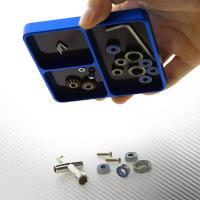 RS Bandeja Magnética Para Tornillos Y Gachas De Aluminio CNC 98*98*11mm Herramienta De Almacenamiento Para Modelos De Coche Barco Avión RC - details 10