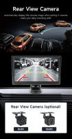 Monitor De Tablero Inalámbrico 7' Con CarPlay Y Android Auto MP5 Multimedia Automotriz WiFi FM Radio Portátil Para Todas Las Marcas De Coches - details 8