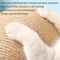 Juguete Para Gatos Rascador De Sisal Y Madera Estable Triangular Durable Juguete De Rascado Para Interior Con Soporte Rotativo - details 3