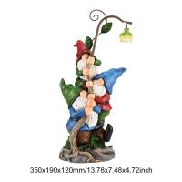 Estatua De Enano Para Jardín Decoración De Pared De Hada Sin Caras Muñeco De Resina Colección Adorno De Jardín Al Aire Libre - details 7