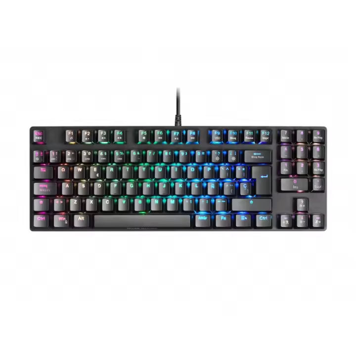 Mars Gaming - MKREVOPROBES Negro, Teclado Gaming RGB Mecánico, TKL+ NUM, Switch Azul, Español MKREVOPROBES - 1