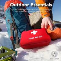 25 piezas - Botiquín de primeros auxilios portátil para aventuras al aire libre - Botiquín médico general con equipo médico básico, botiquín médico de emergencia para acampar - details 5