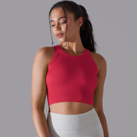 Sujetador Deportivo De 2 Niveles Para Mujer Sexy Yoga Alta Soporte Impacto Deporte Ropa Interior Correr Secado Rápido Top Deporte Gimnasio Con Almohadillas - details 13