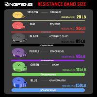 Banda De Fitness Unisex Elástica De Goma Para Ejercicios En Casa Y Gimnasio Resistencia Loop Energía Entrenamiento De Fortalecimiento Muscular - details 1