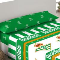 Juego de sábanas 3 piezas 50% algodón,50% poliéster Real Betis Balompié. Licencia Oficial - details 0