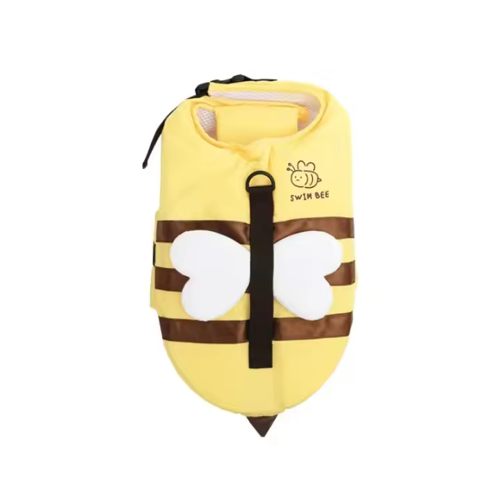 Chaleco Salvavidas de Verano para Perros – Traje de Baño con Diseño de Abeja, Arnés de Seguridad Transpirable e Impermeable para Cachorros, Ropa para Natación y Playa - 1