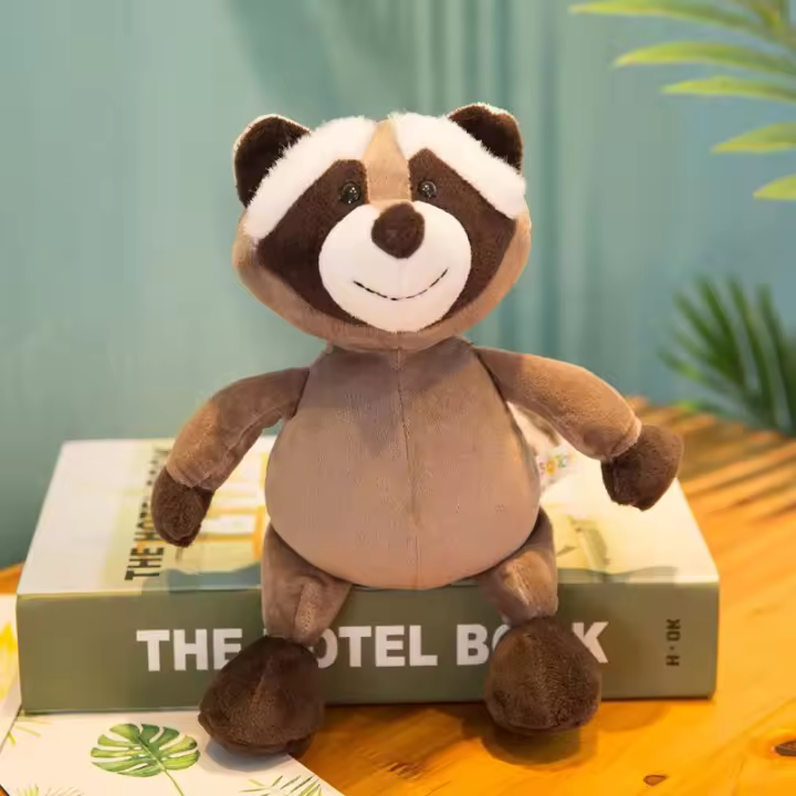 Muñeco De Peluche Realista De 25cm León Tigre Elefante Mono Leopardo Ganso Zorro Juguete De Peluche Simulación Animales Selváticos Para Regalo De Niños - 1